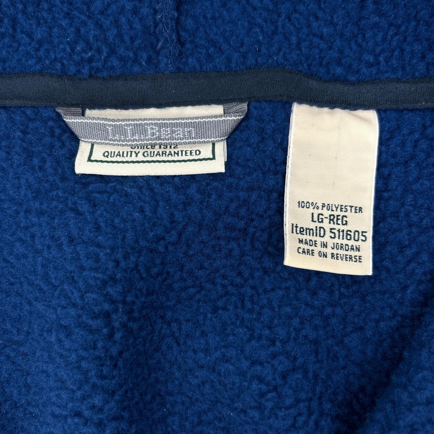 L.L.Bean Blue Katahdin Half-Zip Fleece Pullover Size