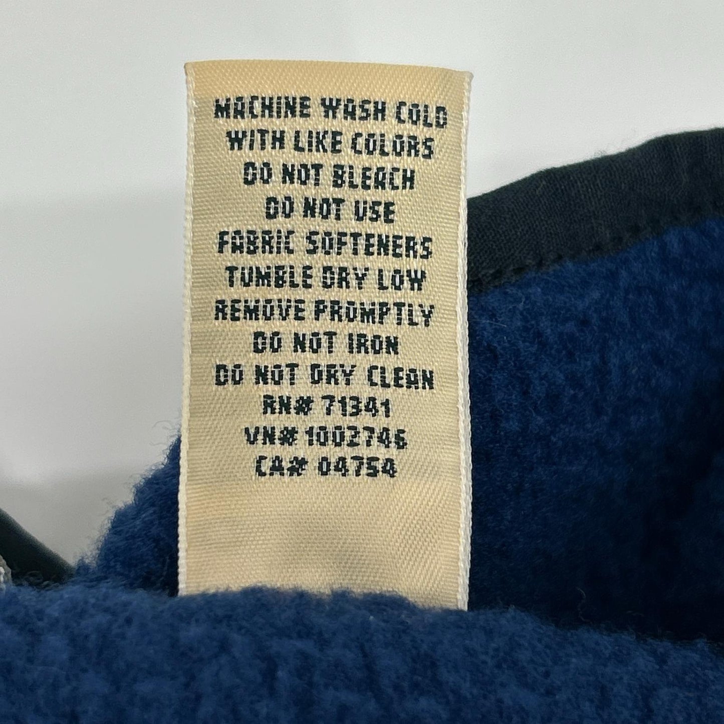 L.L.Bean Blue Katahdin Half-Zip Fleece Pullover Size