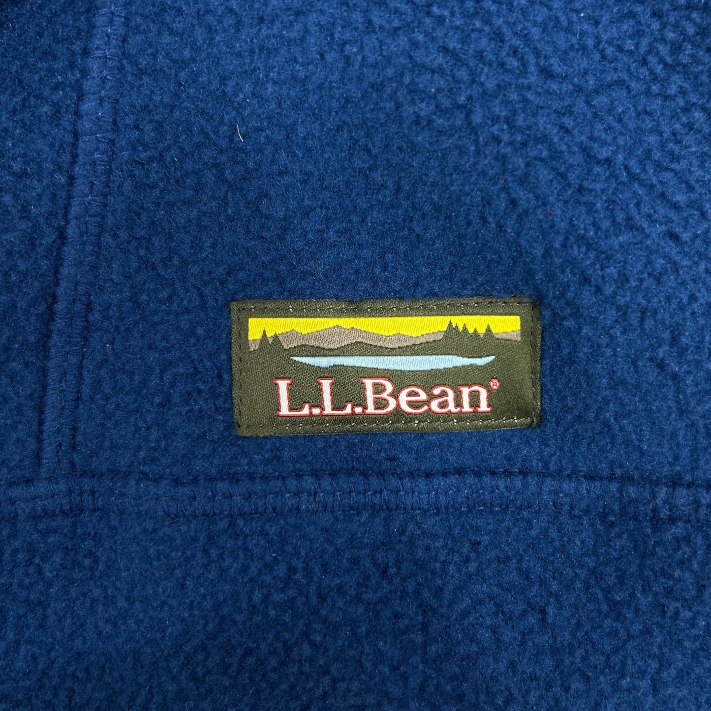 L.L.Bean Blue Katahdin Half-Zip Fleece Pullover Size