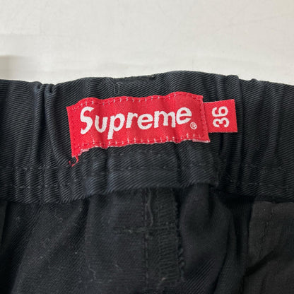 Supreme 22SS Black Cargo Work Shorts Size 36