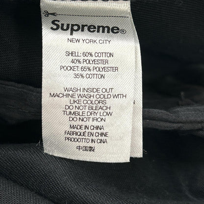 Supreme 22SS Black Cargo Work Shorts Size 36