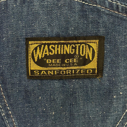 WASHINGTON DEE CEE Blue Denim Overalls Size 32