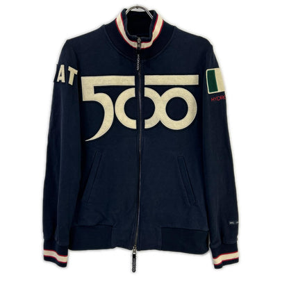 HYDROGEN Navy Fiat 500 Double Zip Track Jacket Size S