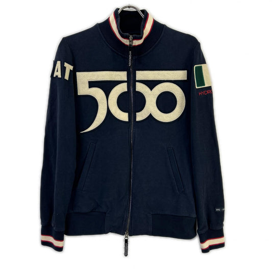 HYDROGEN Navy Fiat 500 Double Zip Track Jacket Size S