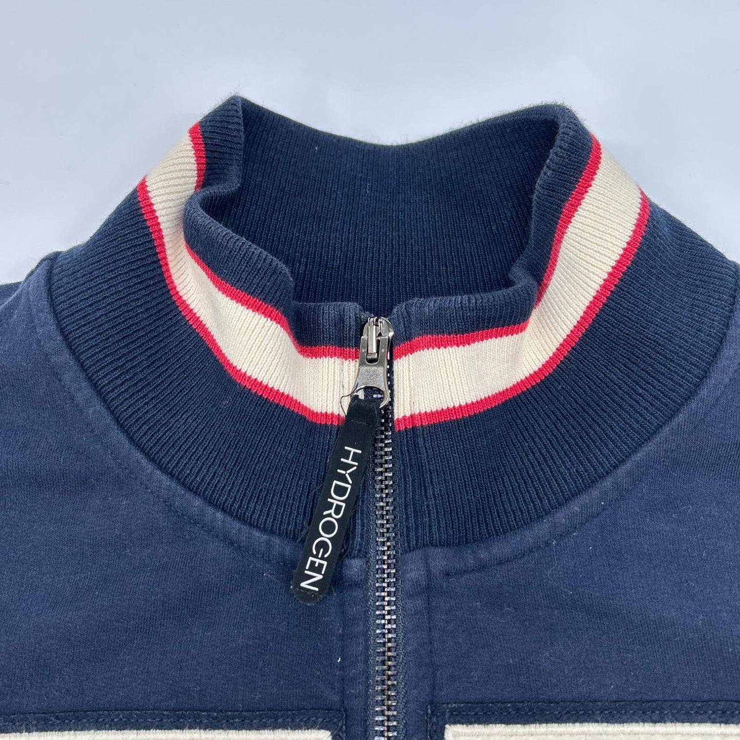 HYDROGEN Navy Fiat 500 Double Zip Track Jacket Size S