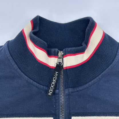 HYDROGEN Navy Fiat 500 Double Zip Track Jacket Size S