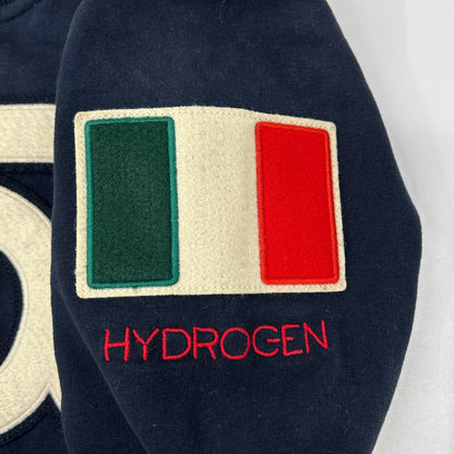 HYDROGEN Navy Fiat 500 Double Zip Track Jacket Size S