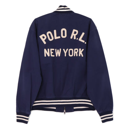 POLObyRalphLauren Logo Patch Zip Jacket Navy Size M