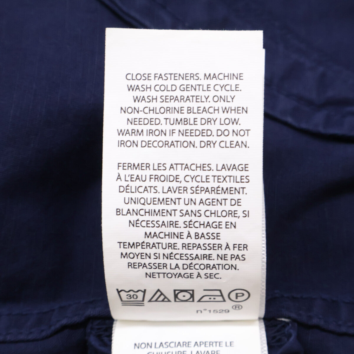 POLObyRalphLauren Logo Patch Zip Jacket Navy Size M