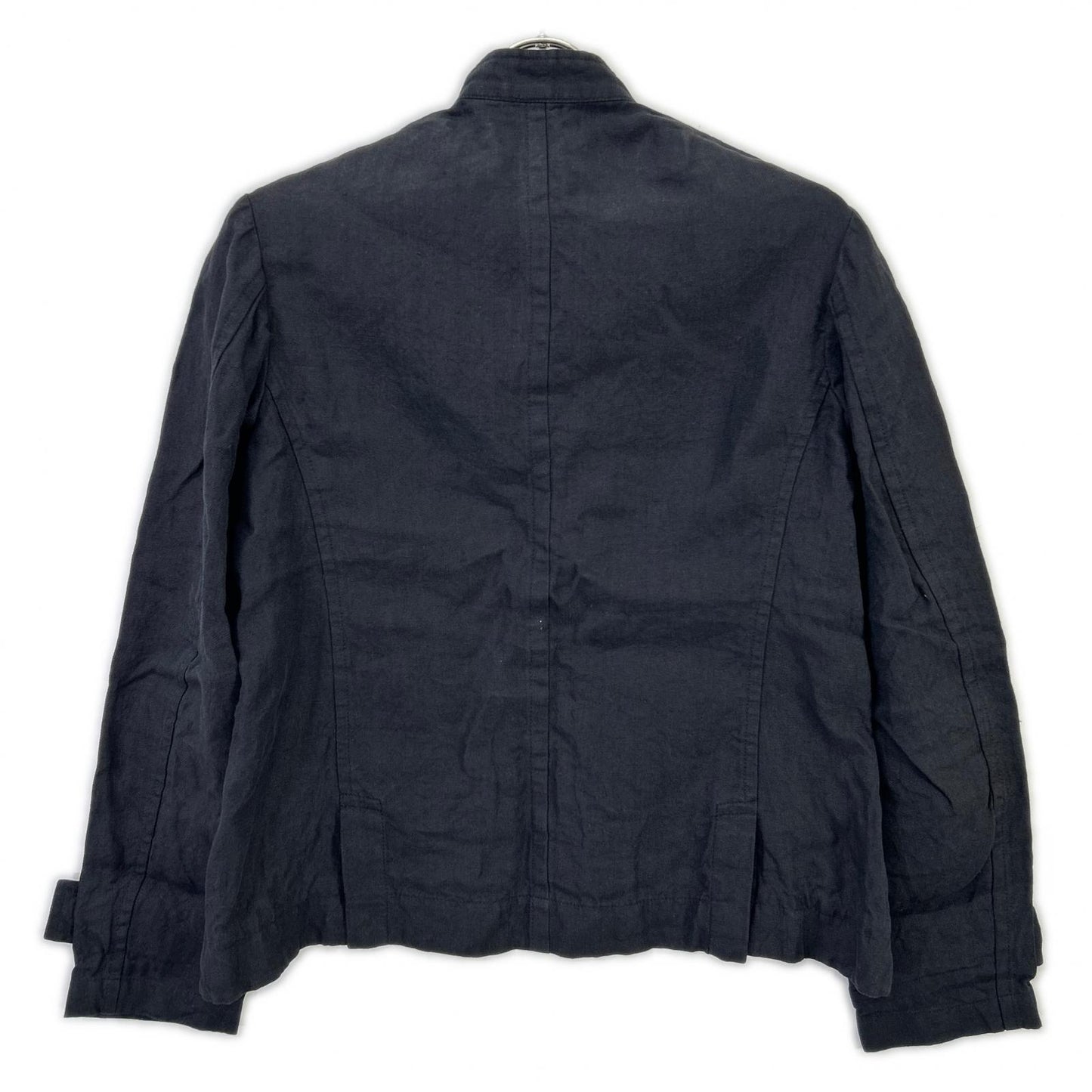 Y's Linen Design Jacket Black Size 2