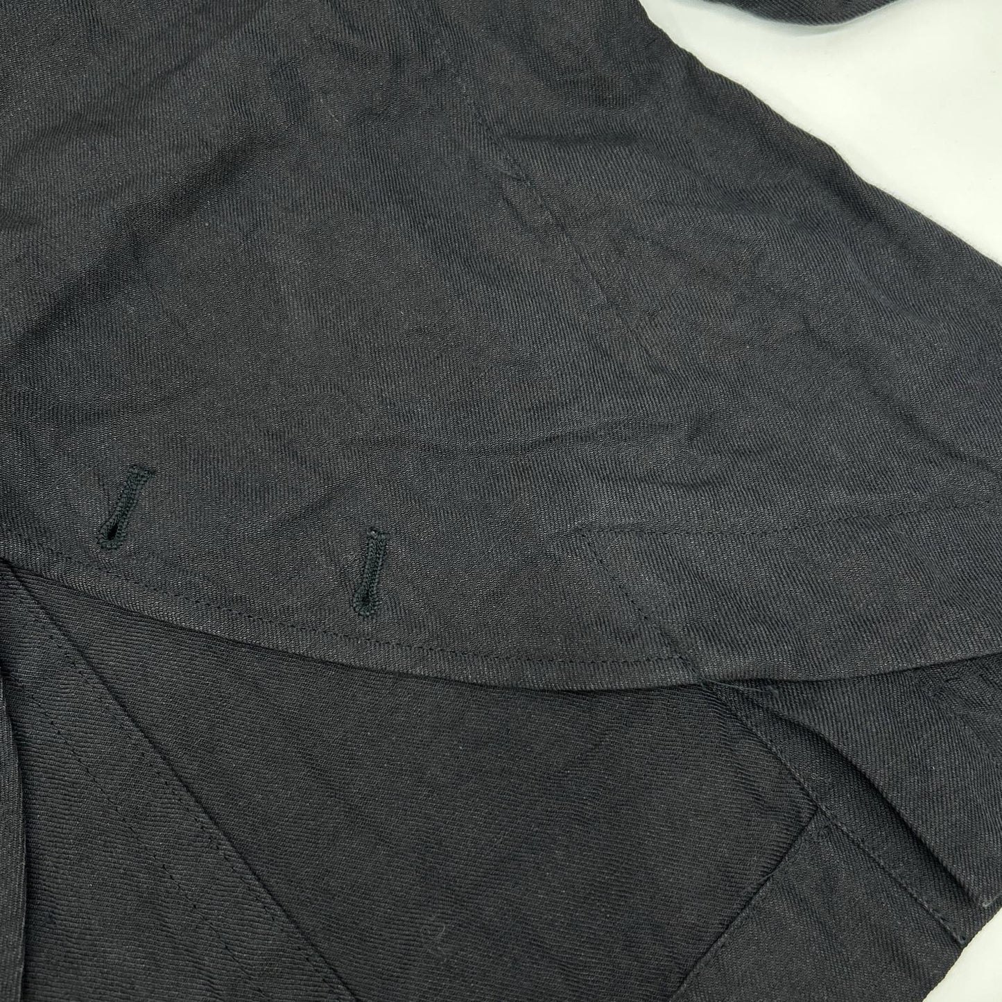 Y's Linen Design Jacket Black Size 2