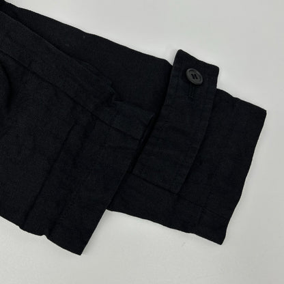 Y's Linen Design Jacket Black Size 2