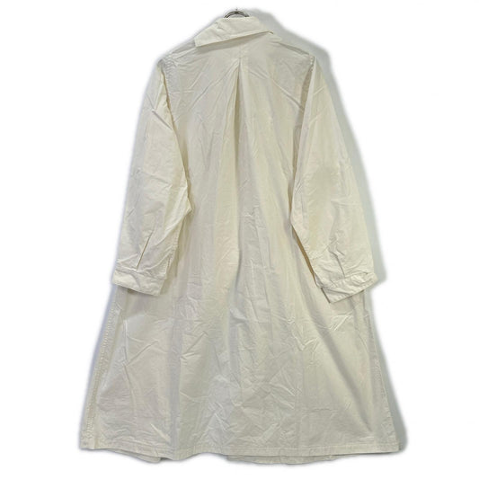 Y's 19SS Cotton Long Shirt Coat White Size 1