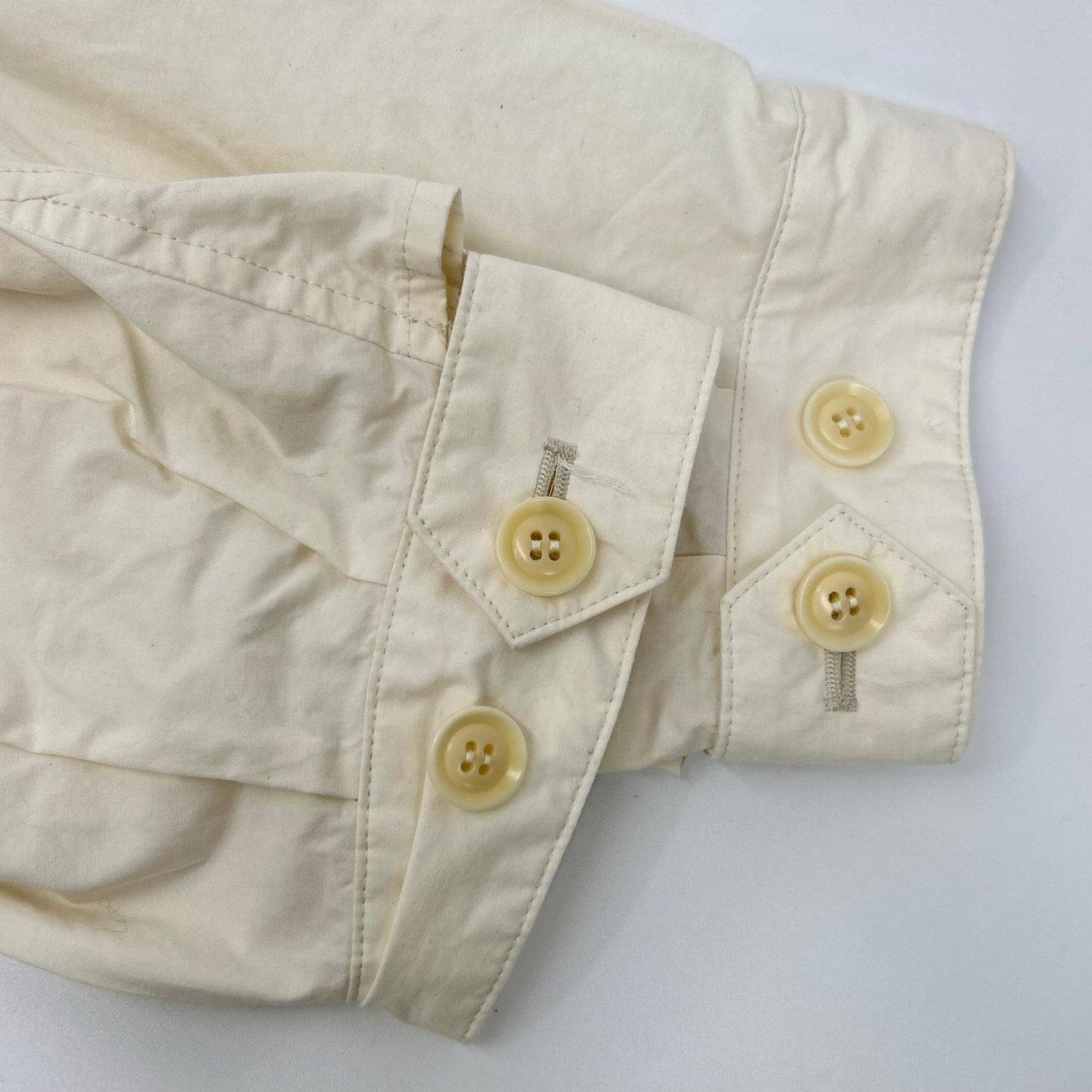 Y's 19SS Cotton Long Shirt Coat White Size 1