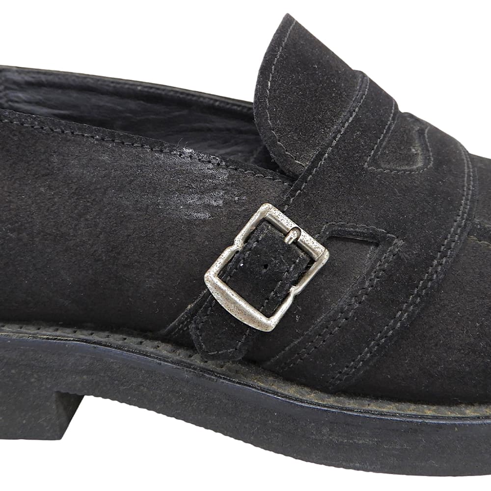 COMMEdesGARCONS HOMME PLUS Suede Loafers Black Size 24.5
