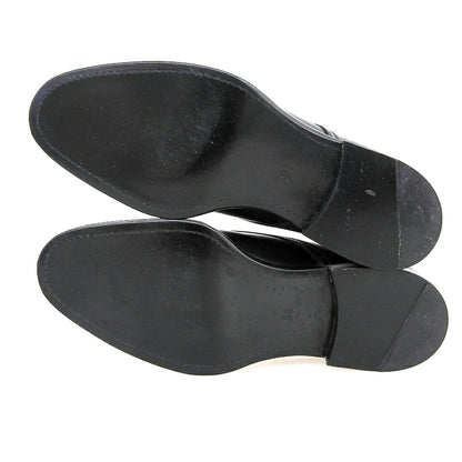 COMMEdesGARCONS HOMME PLUS Plain Toe Shoes Black Sneakers Size 24