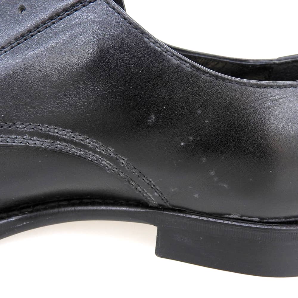 COMMEdesGARCONS HOMME PLUS Plain Toe Shoes Black Sneakers Size 24