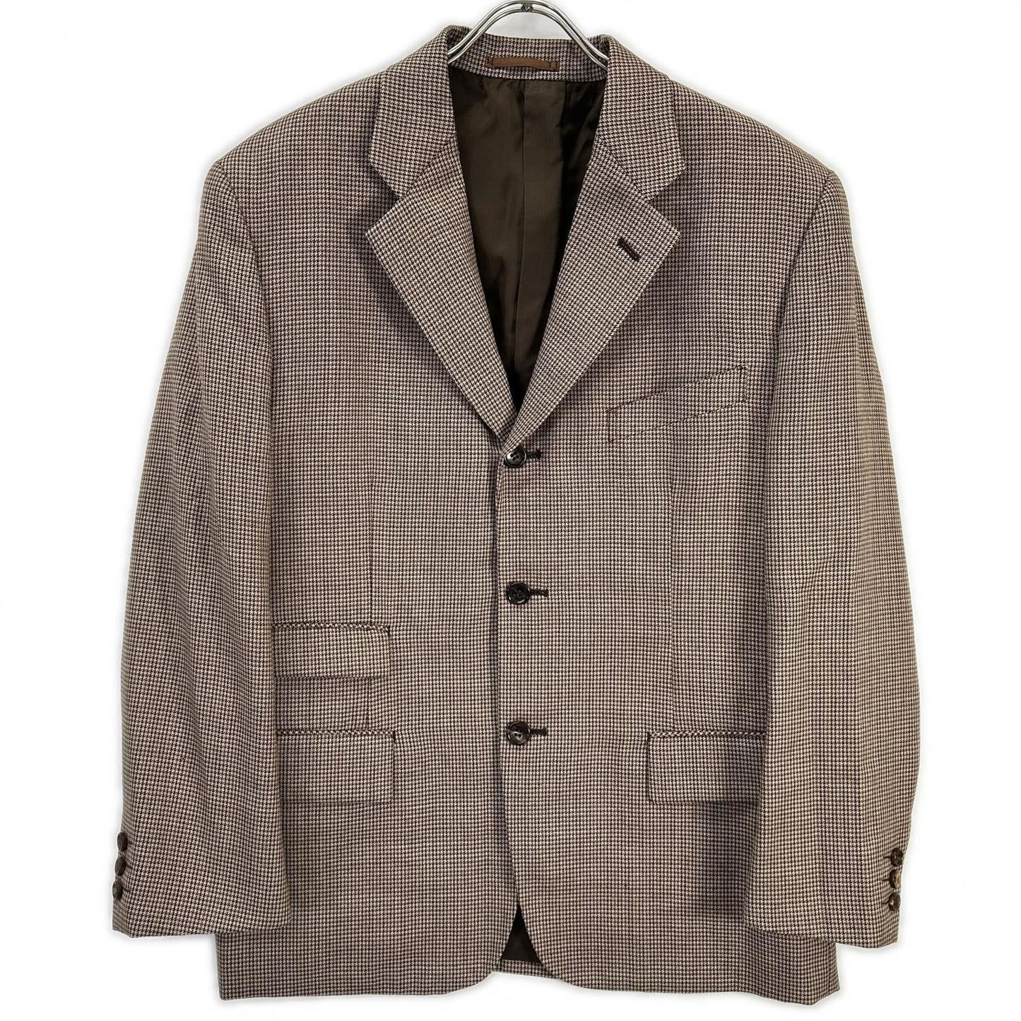 COMMEdesGARCONS HOMME PLUS 90s Houndstooth Suit Brown Size S