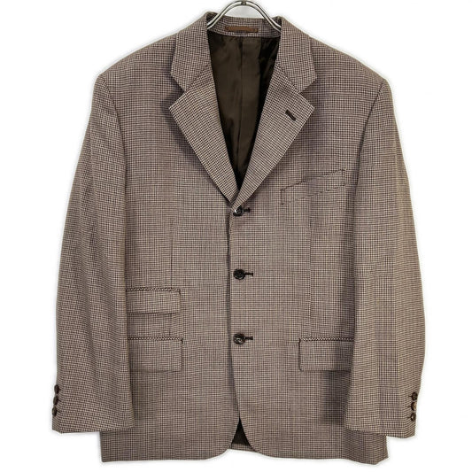 COMMEdesGARCONS HOMME PLUS 90s Houndstooth Suit Brown Size S