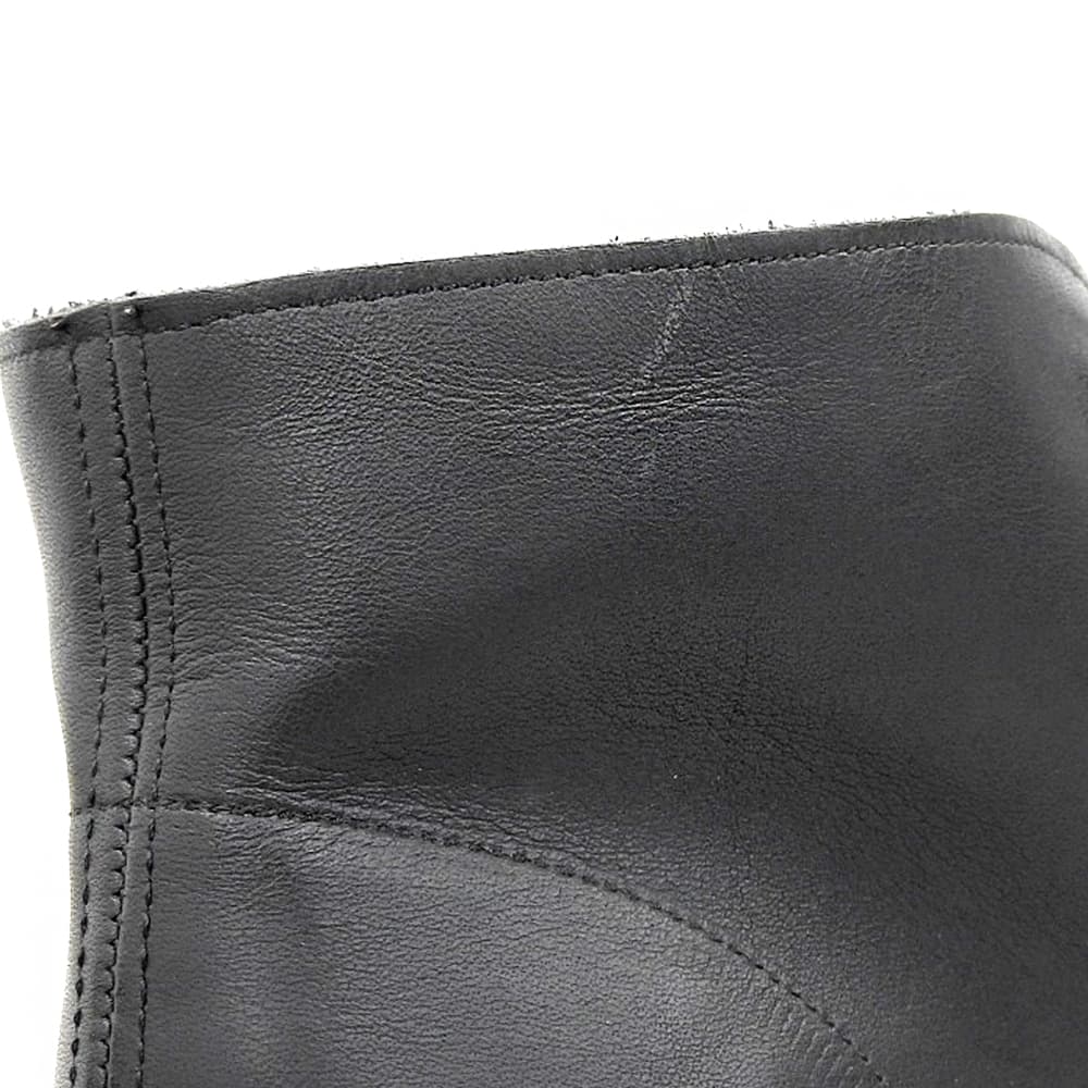 JURGEN LEHL Leather Crepe Sole Shoes Black Sneakers Size 25.5