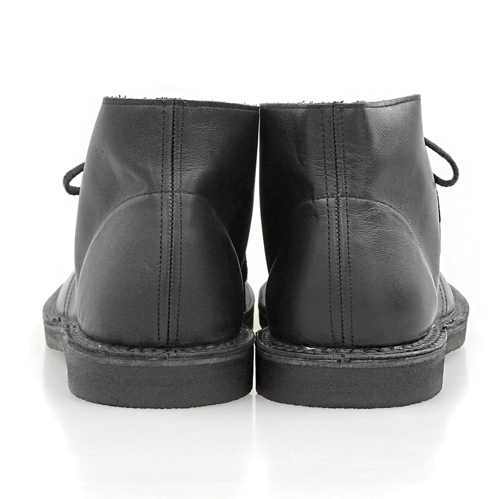 JURGEN LEHL Leather Crepe Sole Shoes Black Sneakers Size 25.5
