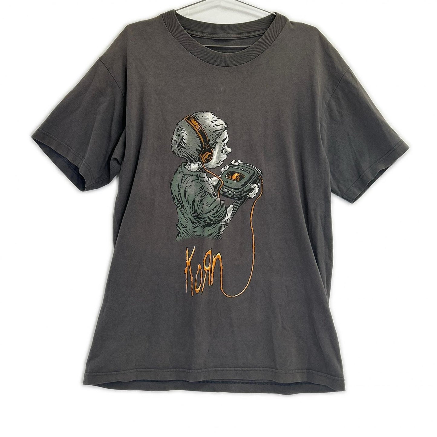 KORN follow the leader 99' Tour T-Shirt Charcoal Size M