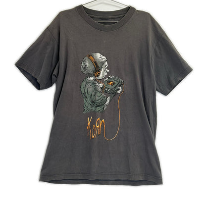 KORN follow the leader 99' Tour T-Shirt Charcoal Size M