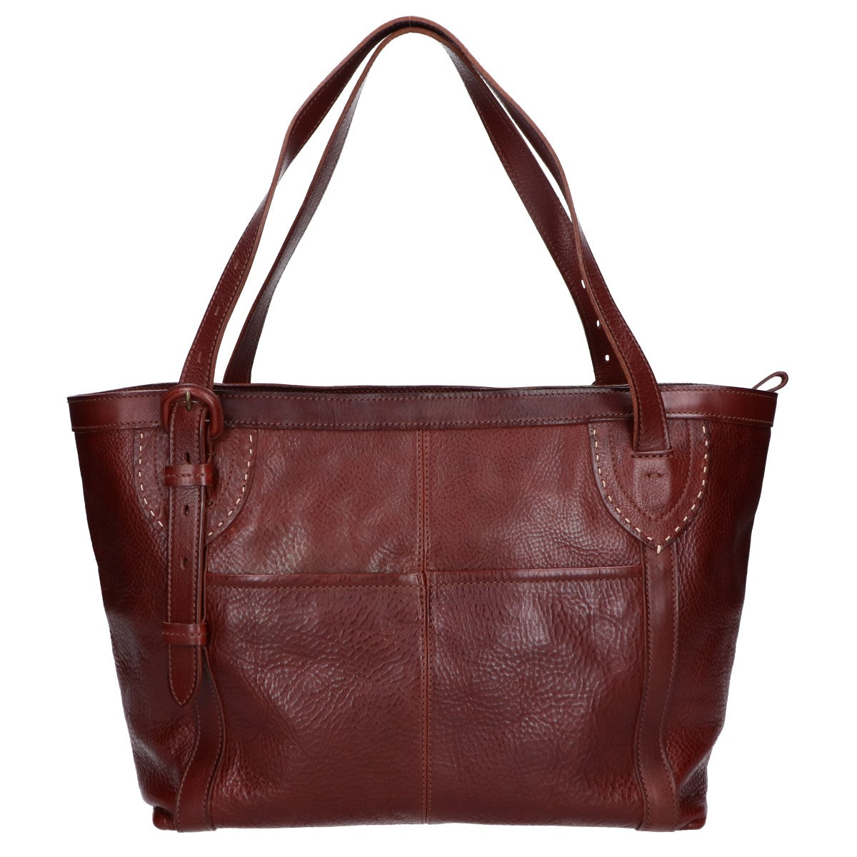 genten Leather 2WAY Tote Bag Dark Brown Size ONE SIZE