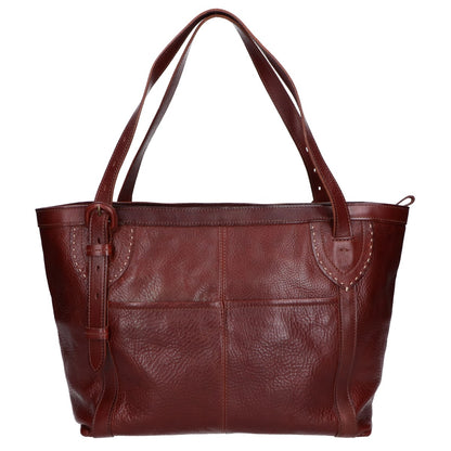 genten Leather 2WAY Tote Bag Dark Brown Size ONE SIZE