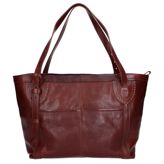 genten Leather 2WAY Tote Bag Dark Brown Size ONE SIZE