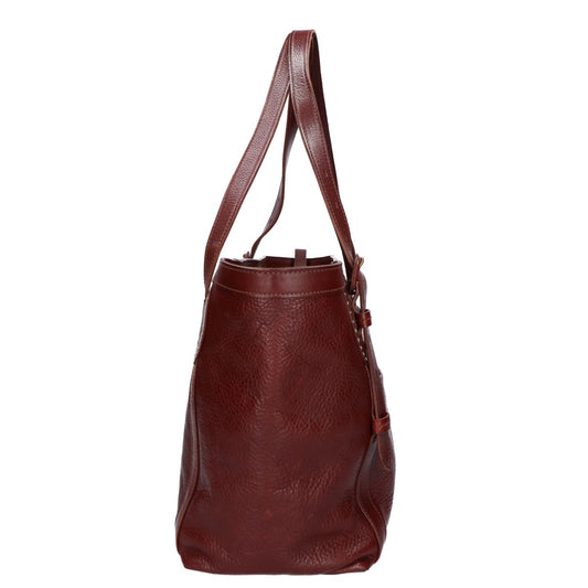 genten Leather 2WAY Tote Bag Dark Brown Size ONE SIZE