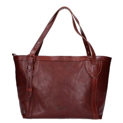 genten Leather 2WAY Tote Bag Dark Brown Size ONE SIZE