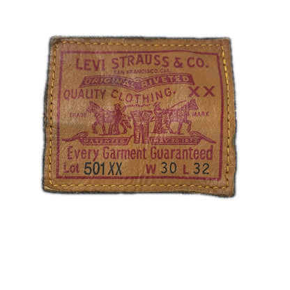 LEVI'S 501XX Reproduction Indigo Denim Jeans Size W30