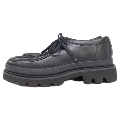 Clarks Badell Seam Pony Hair Leather Shoes Black Sneakers Size UK7