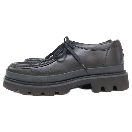 Clarks Badell Seam Pony Hair Leather Shoes Black Sneakers Size UK7