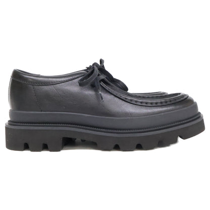 Clarks Badell Seam Pony Hair Leather Shoes Black Sneakers Size UK7