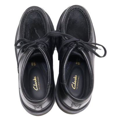 Clarks Badell Seam Pony Hair Leather Shoes Black Sneakers Size UK7