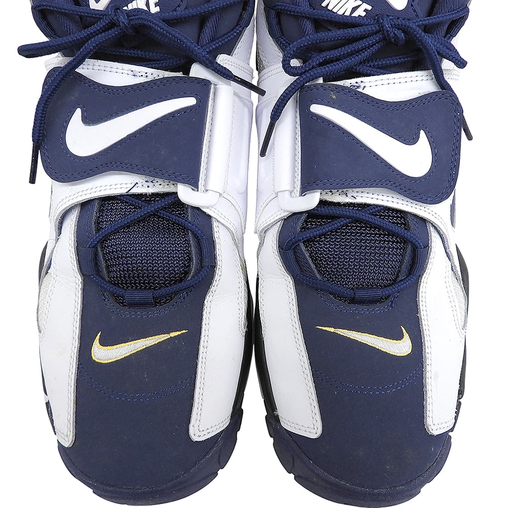 NIKE Air Barrage Mid Leather Navy Black Sneakers Size 10.5(US)
