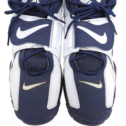 NIKE Air Barrage Mid Leather Navy Black Sneakers Size 10.5(US)