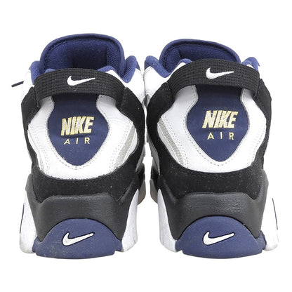 NIKE Air Barrage Mid Leather Navy Black Sneakers Size 10.5(US)