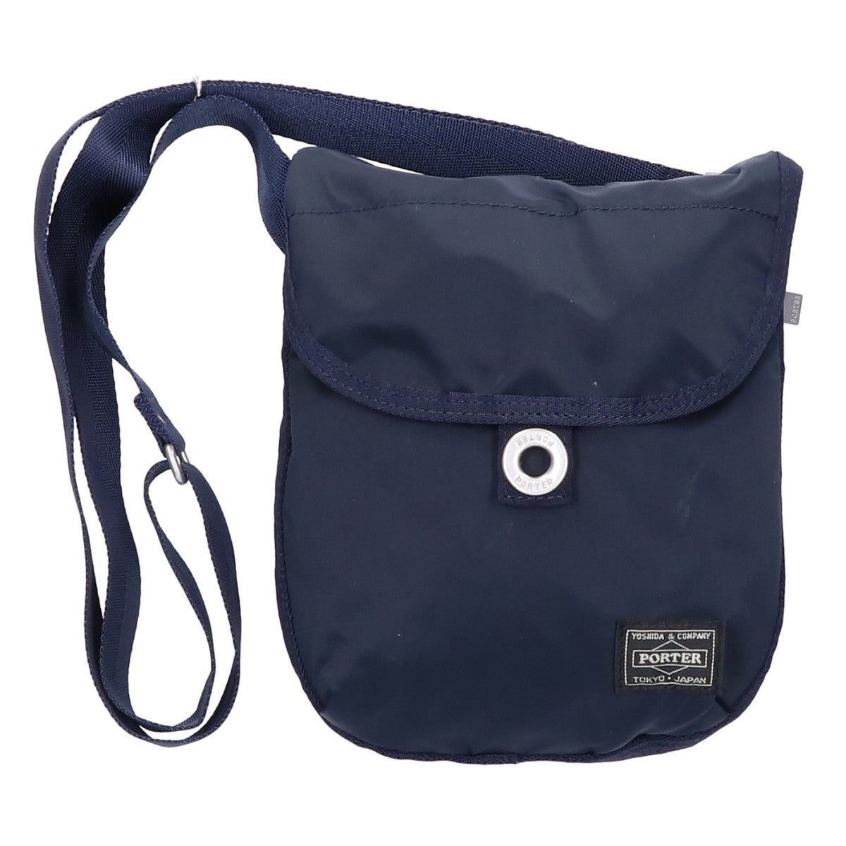 PORTER FRAME Mini Nylon Shoulder Bag Navy Size ONE SIZE
