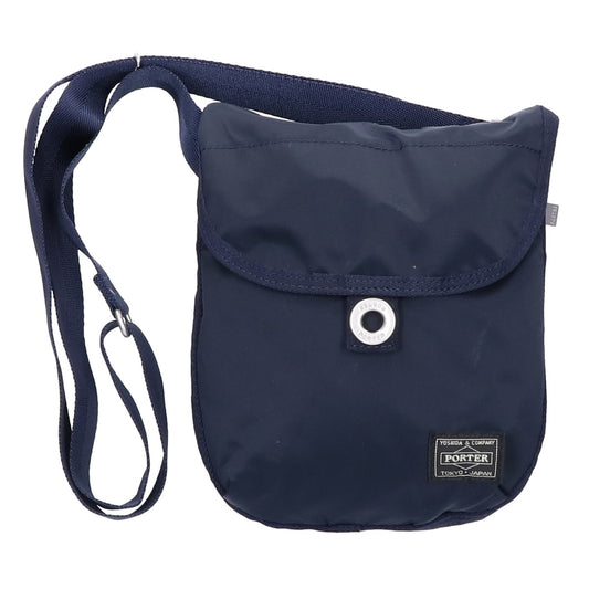 PORTER FRAME Mini Nylon Shoulder Bag Navy Size ONE SIZE