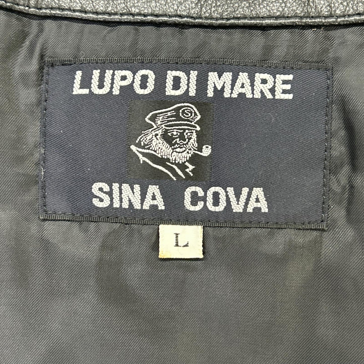 SINACOVA 7853260 Black Lamb Leather Zip Jacket Size L