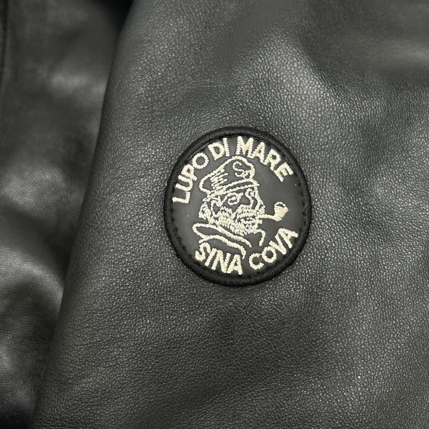 SINACOVA 7853260 Black Lamb Leather Zip Jacket Size L