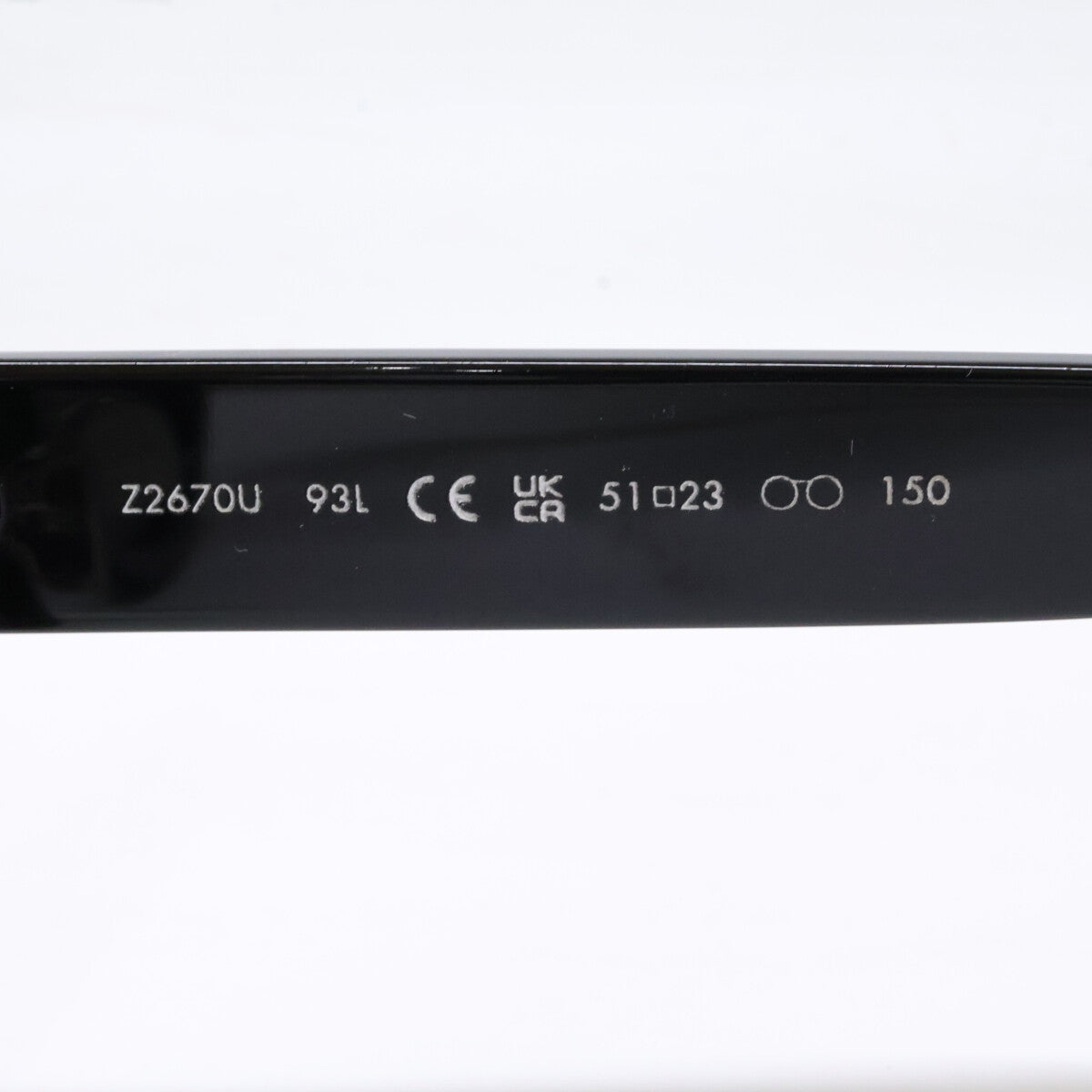 LOUIS VUITTON Z2670U LV Sunglasses Black Size 51x23
