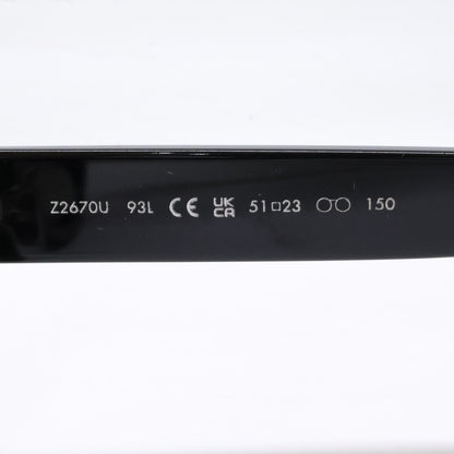 LOUIS VUITTON Z2670U LV Sunglasses Black Size 51x23