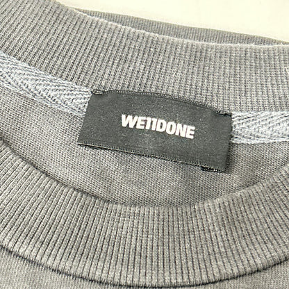WE11DONE WD-TP7-20-100 Black/White Cotton T-Shirt Size T