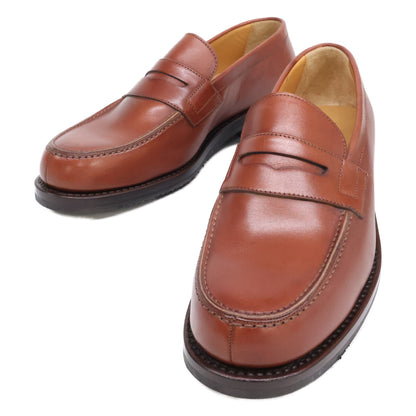 YANKO 28782 Leather Penny Loafers Brown Size 5