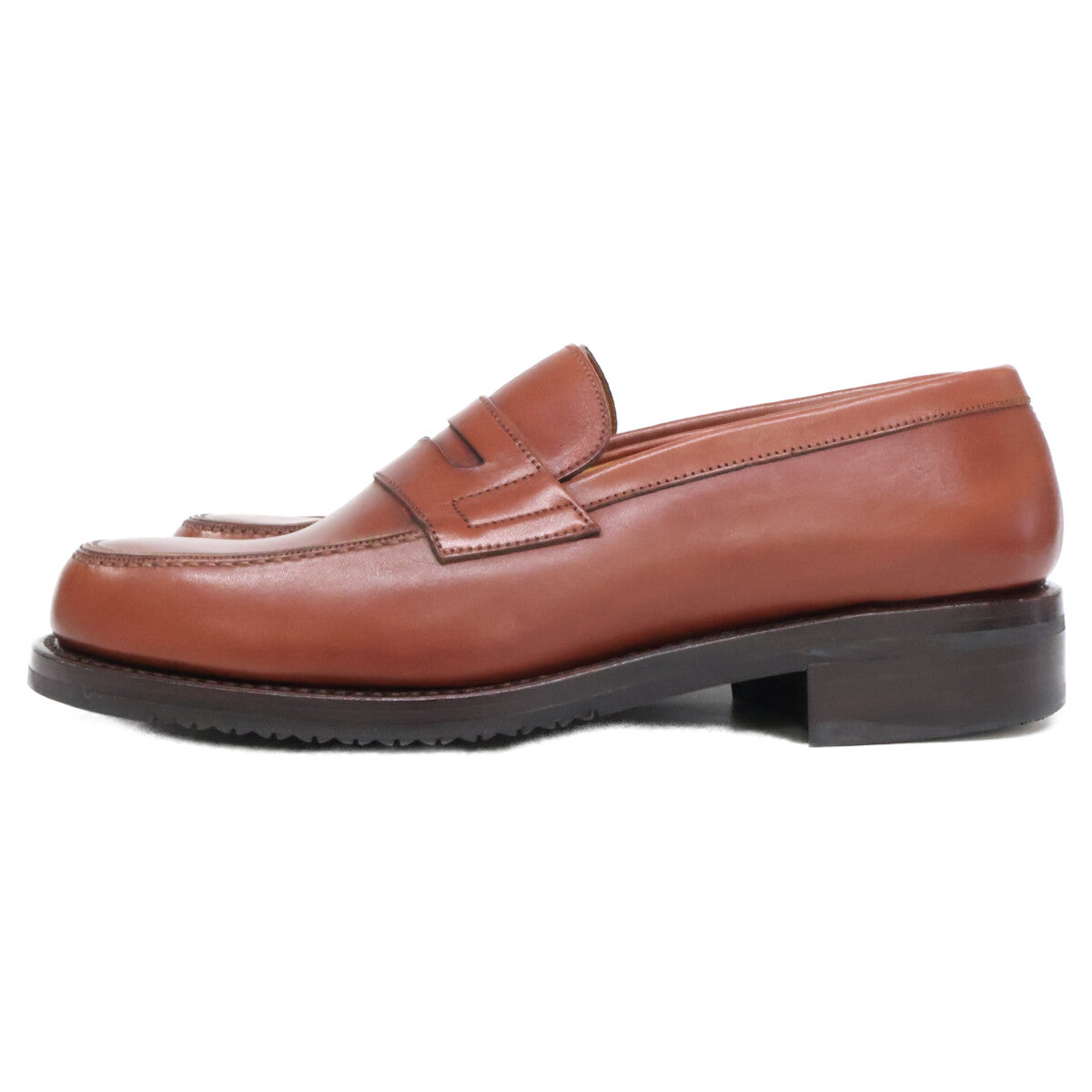 YANKO 28782 Leather Penny Loafers Brown Size 5