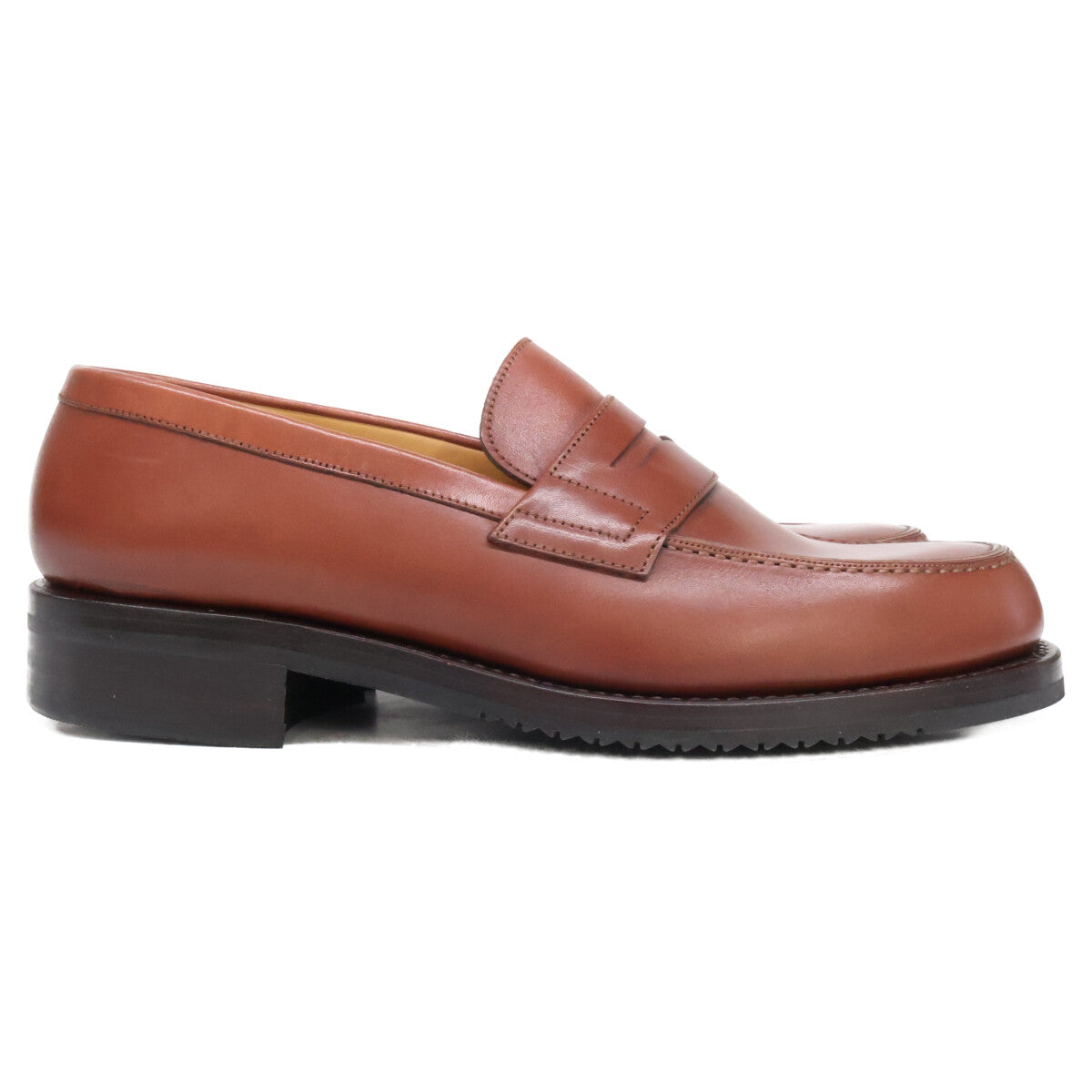 YANKO 28782 Leather Penny Loafers Brown Size 5